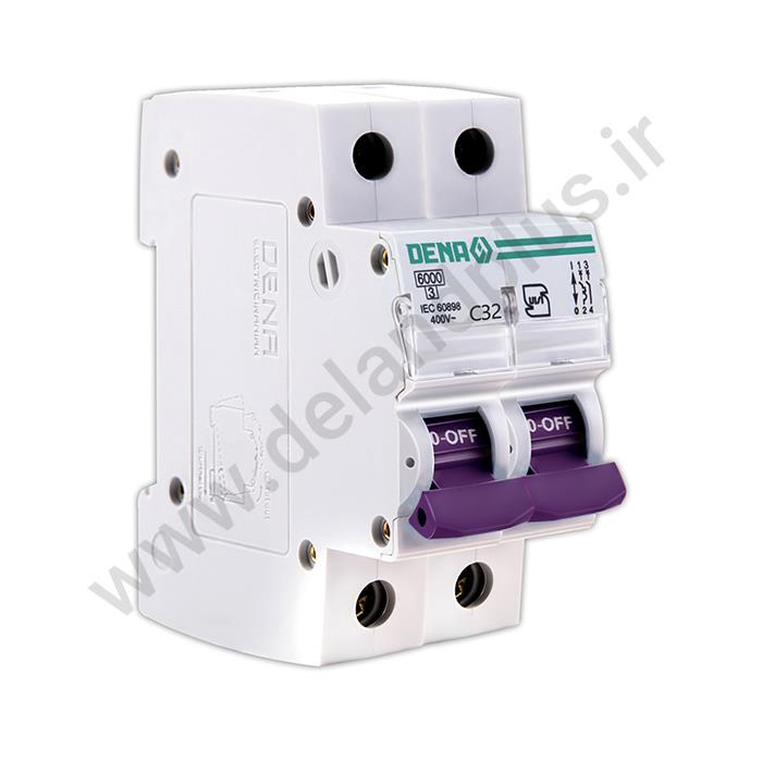 فیوز مینیاتوری دوپل 32 آمپر دناالکتریک مدل C32-6KA